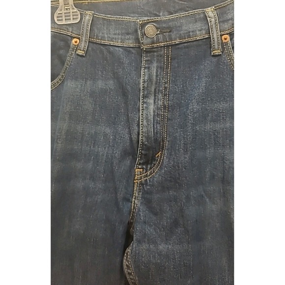 Levis 559 Jeans Mens Tag 38X36 Measures 40X37 Relaxed Straight Blue Dark Wash - Picture 4 of 13
